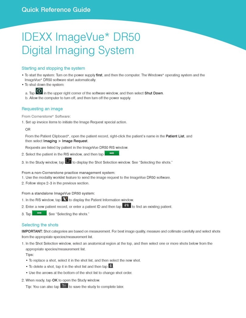 Idexx ImageVue DR50 User manual