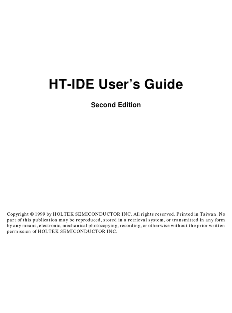 Holtek HT-IDE User manual