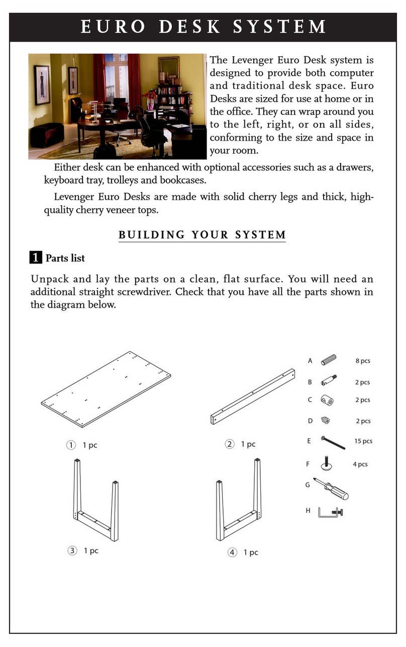 LEVENGER EURO DESK SYSTEM FD0180 User manual