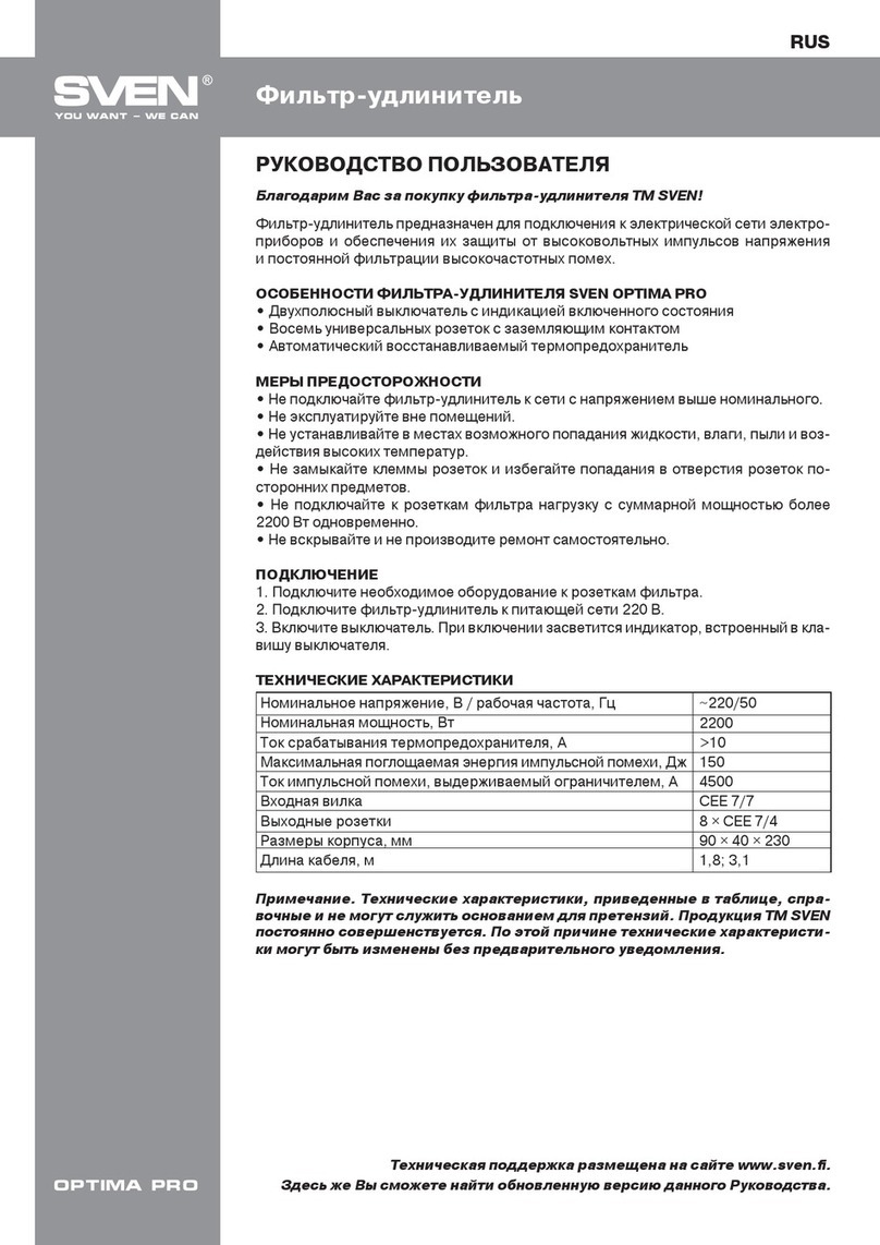 Sven Optima pro manual