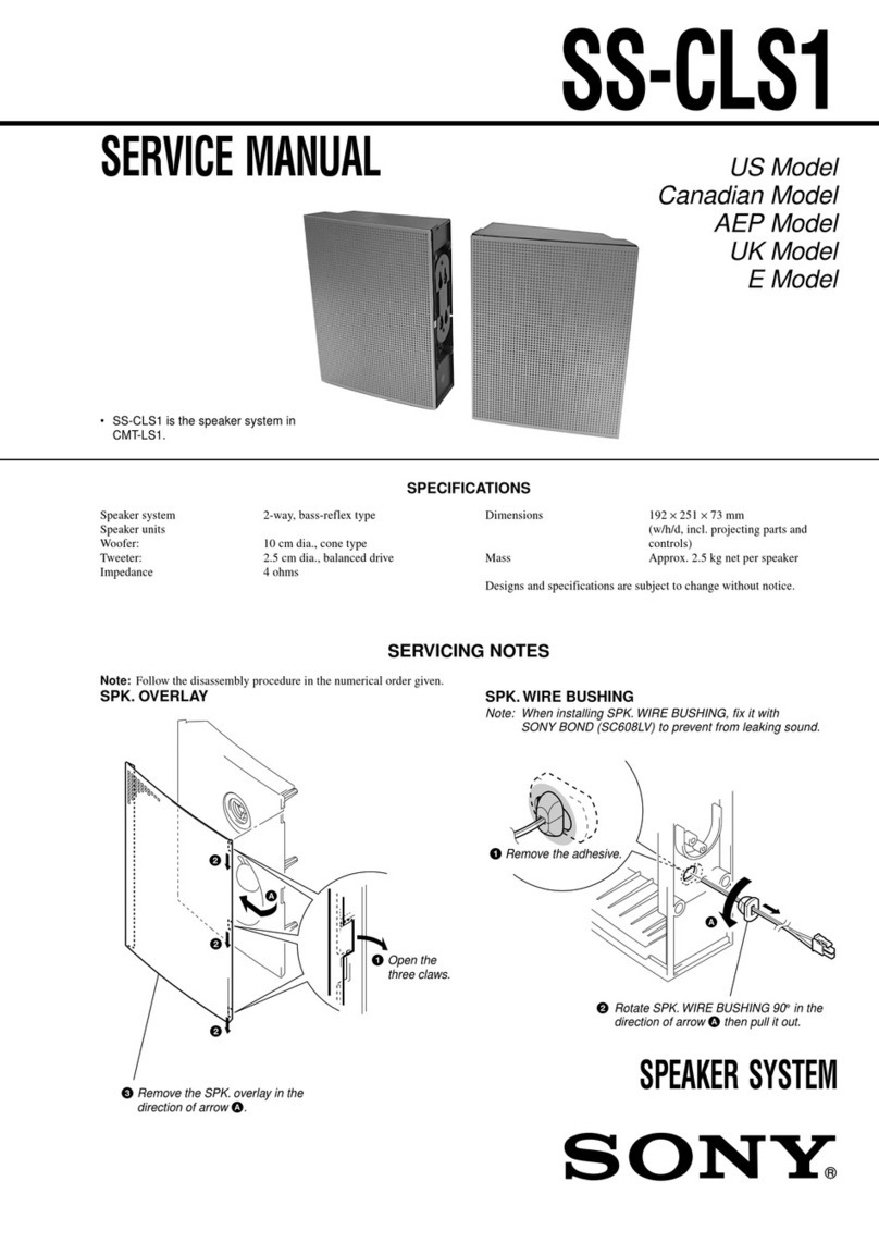 Sony SS-CLS1 User manual