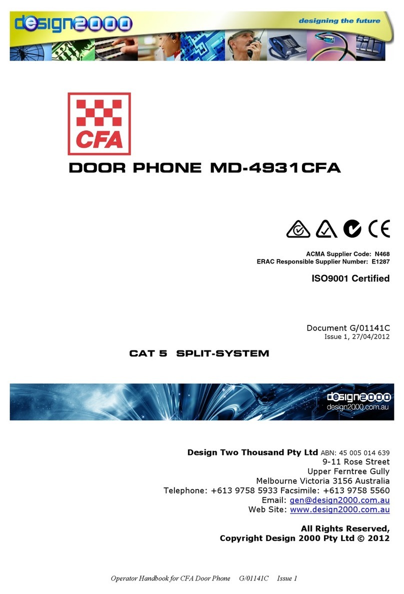 CFA MD-4931CFA Operator's handbook