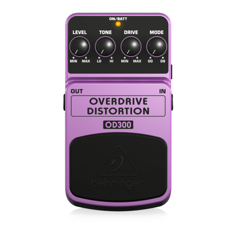 Behringer Overdrive/Distortion manual