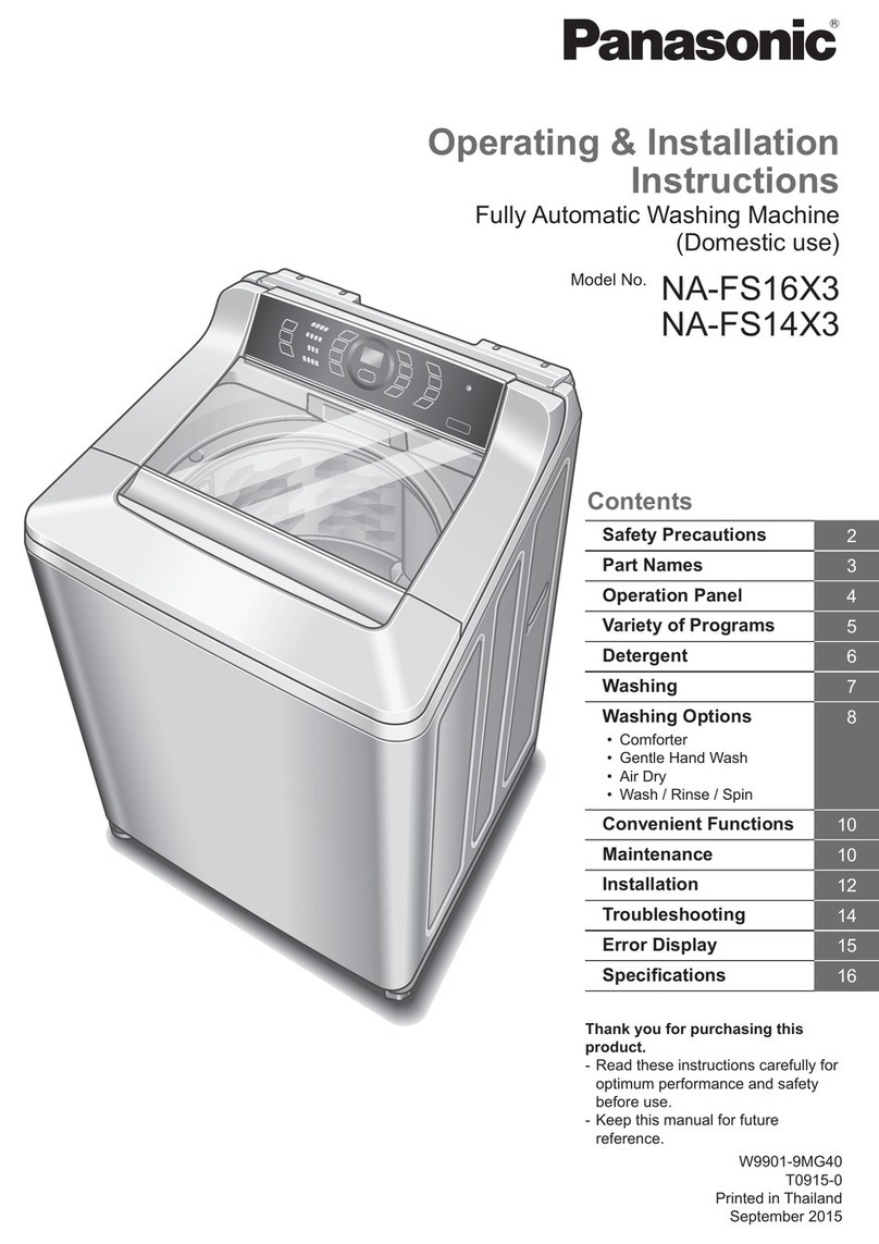 Panasonic NA-FS16X3 Product guide