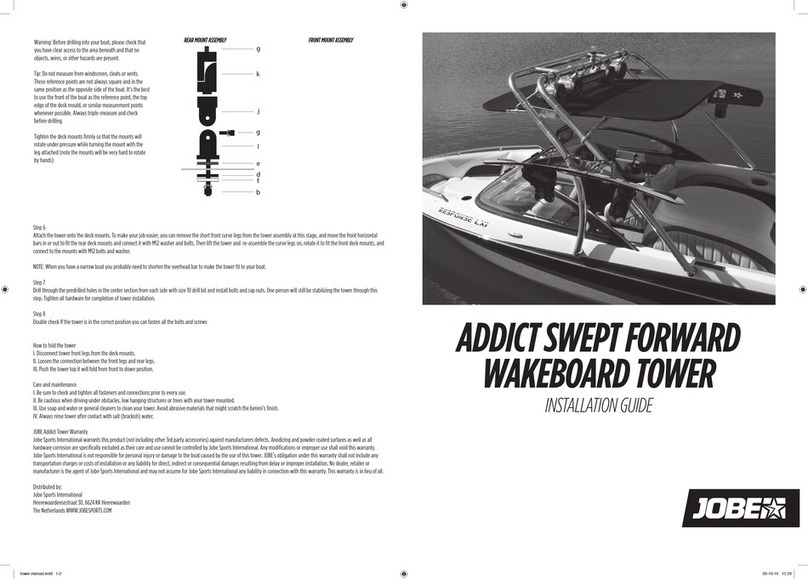 JOBE Addict Tower 2.0 installation guide