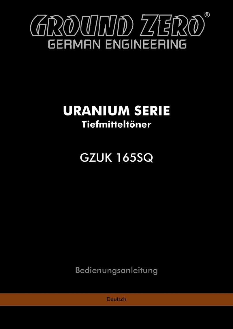 Ground Zero URANIUM Series owner's manual