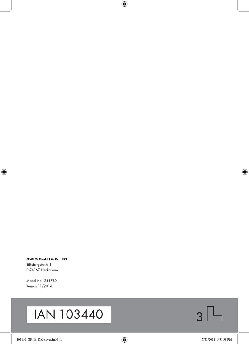 OWIM 103440 Assembly, Operation and Safety Notes