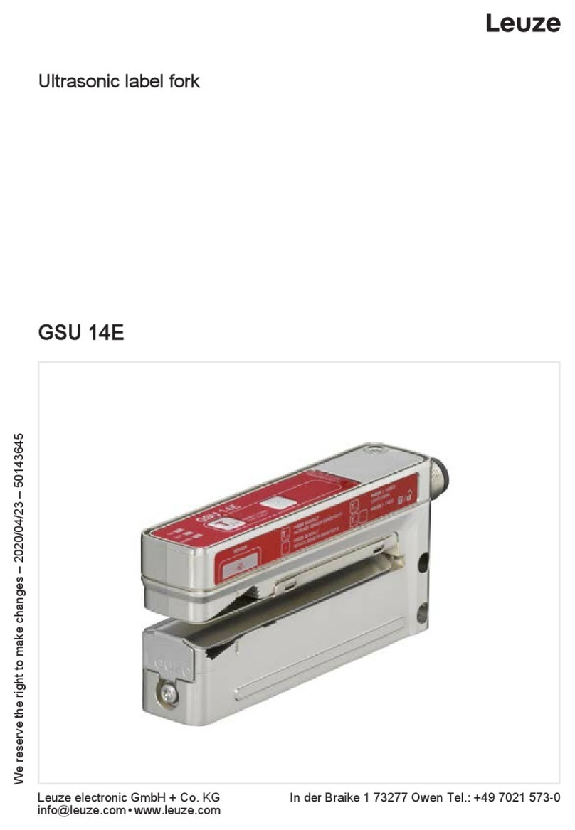 Leuze GSU14E manual