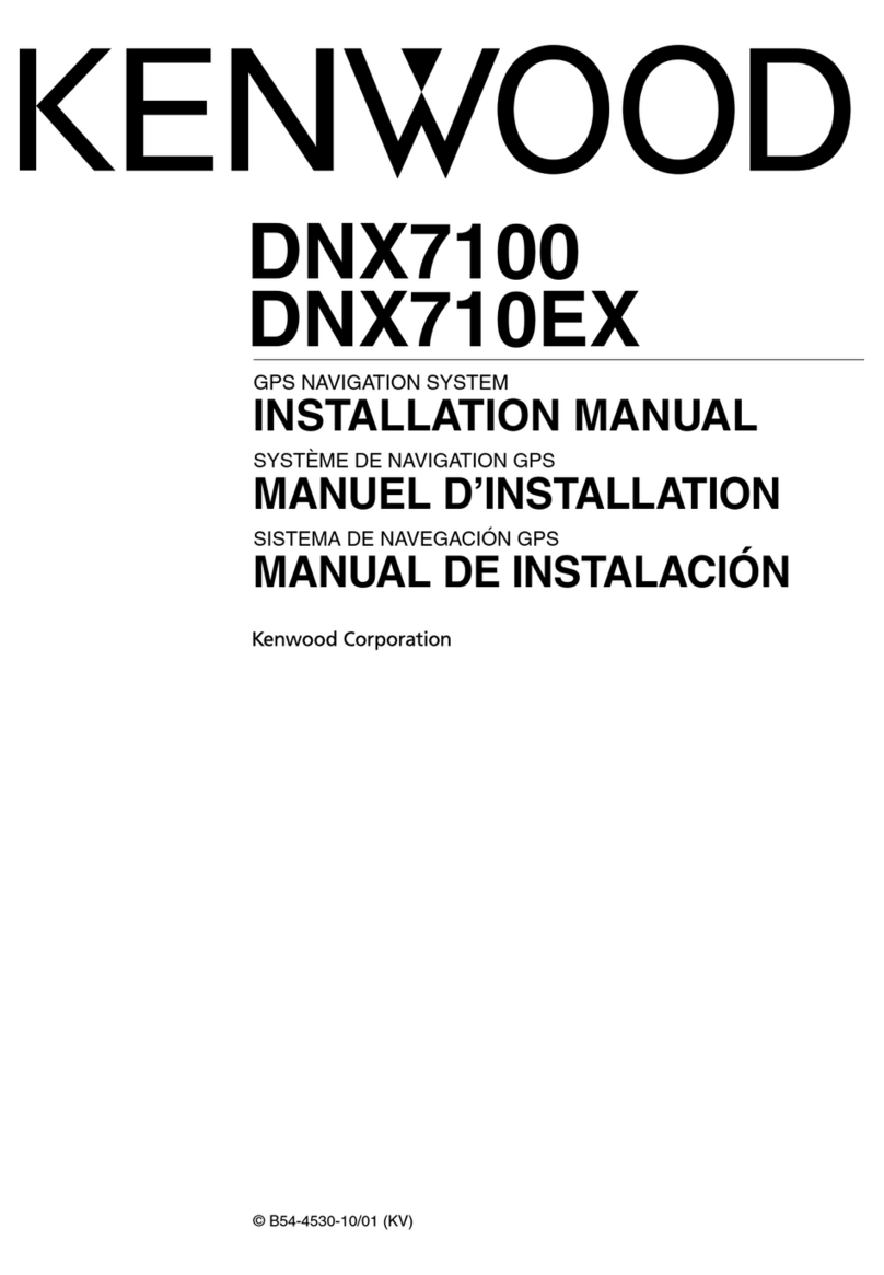 Kenwood DNX7100 - Navigation System With DVD player User manual