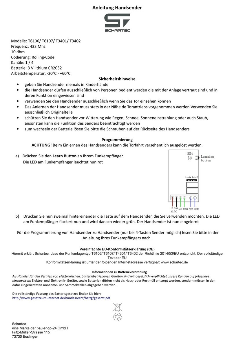 Schartec T6106 User manual