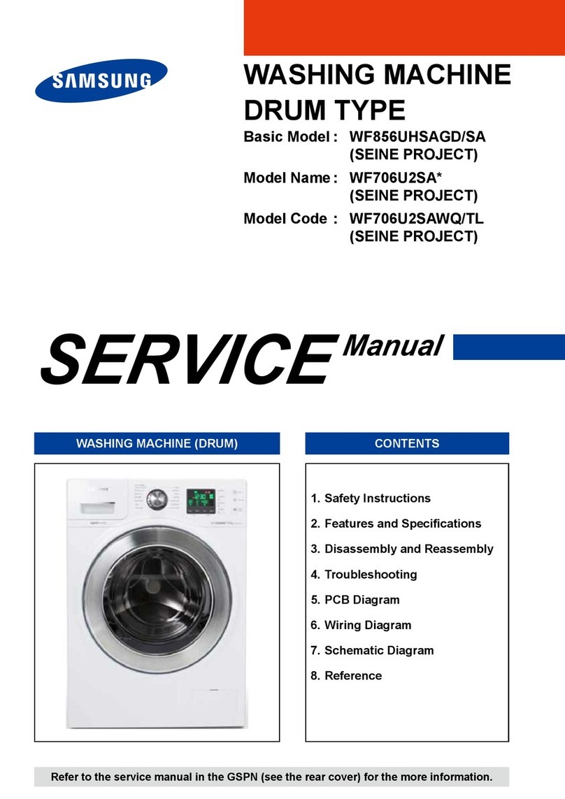 Samsung WF706U2SA Series Service manual