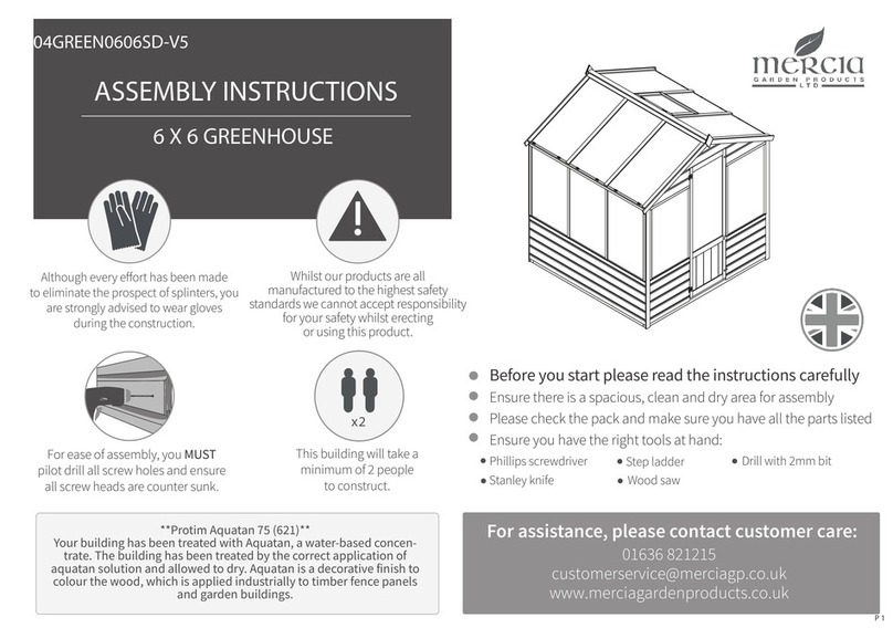 Mercia Garden Products 04GREEN0606SD-V5 User manual Mercia Garden Products 04GREEN0606SD-V5 User manual