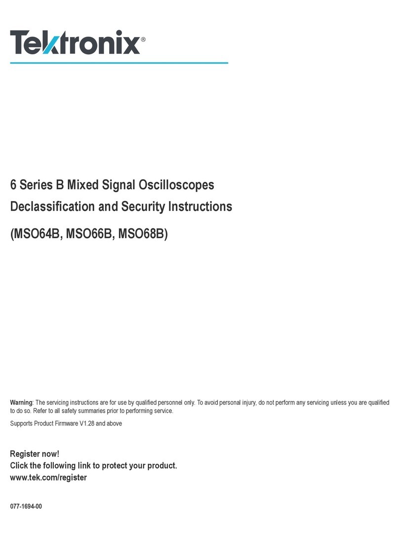 Tektronix 6 series Installation and maintenance instructions