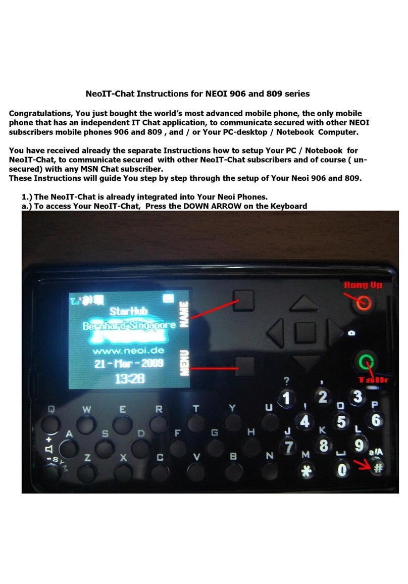 Neoi 906 Series instructions
