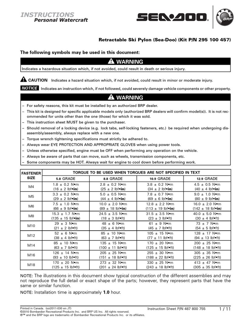 BRP Sea-Doo 295 100 457 instructions