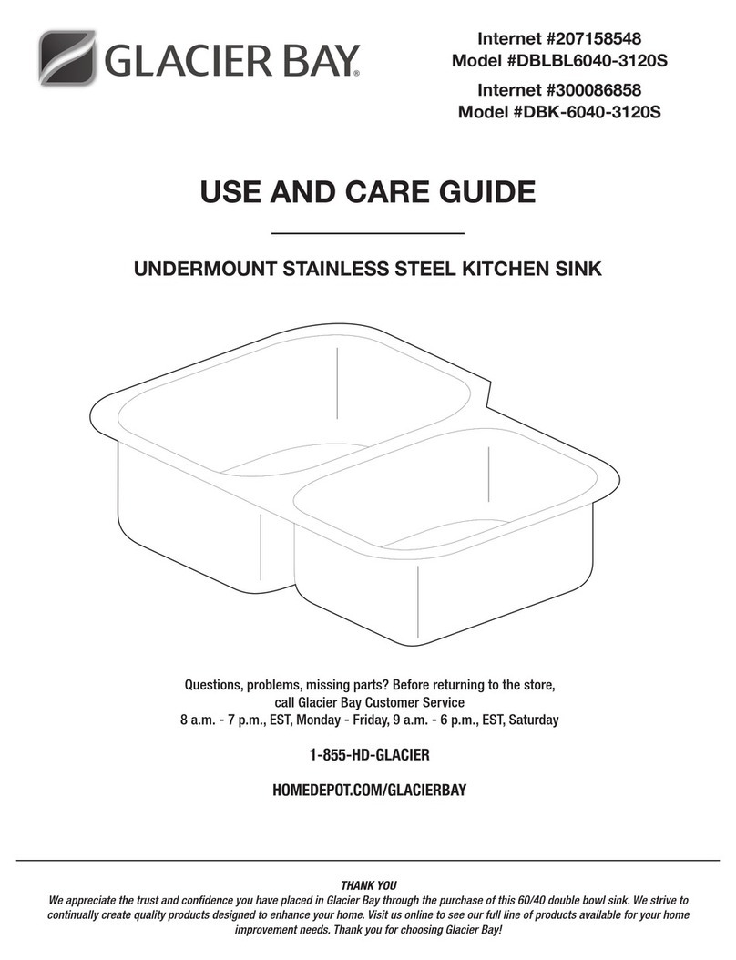 Glacier bay DBLBL6040-3120S User manual