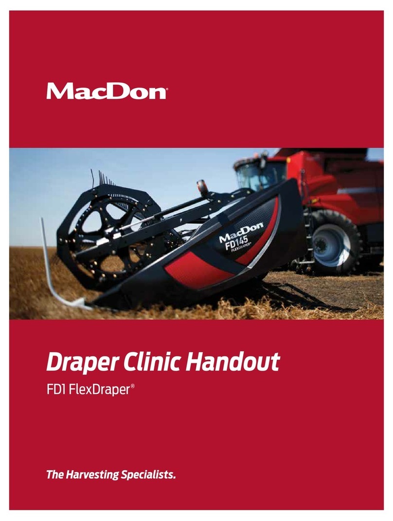 MacDon FlexDraper FD1 Series User manual