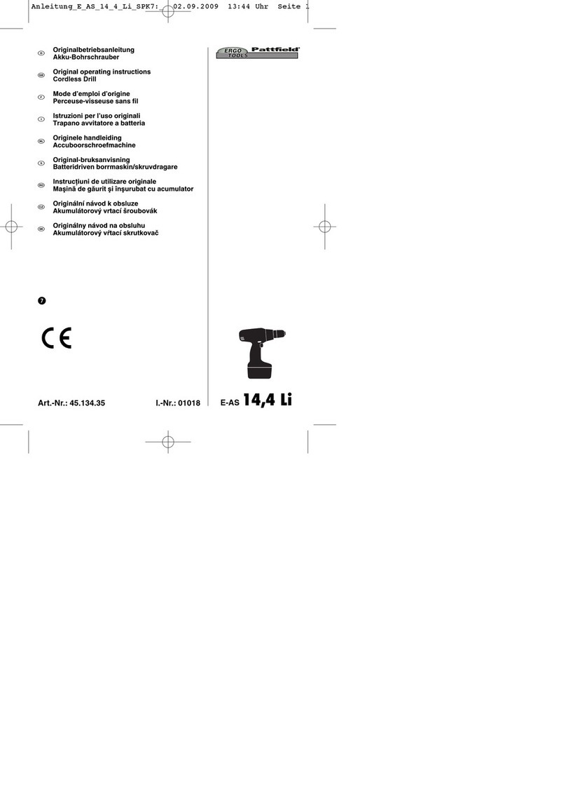 Pattfield Ergo Tools E-AS 14,4 Li Original operating instructions