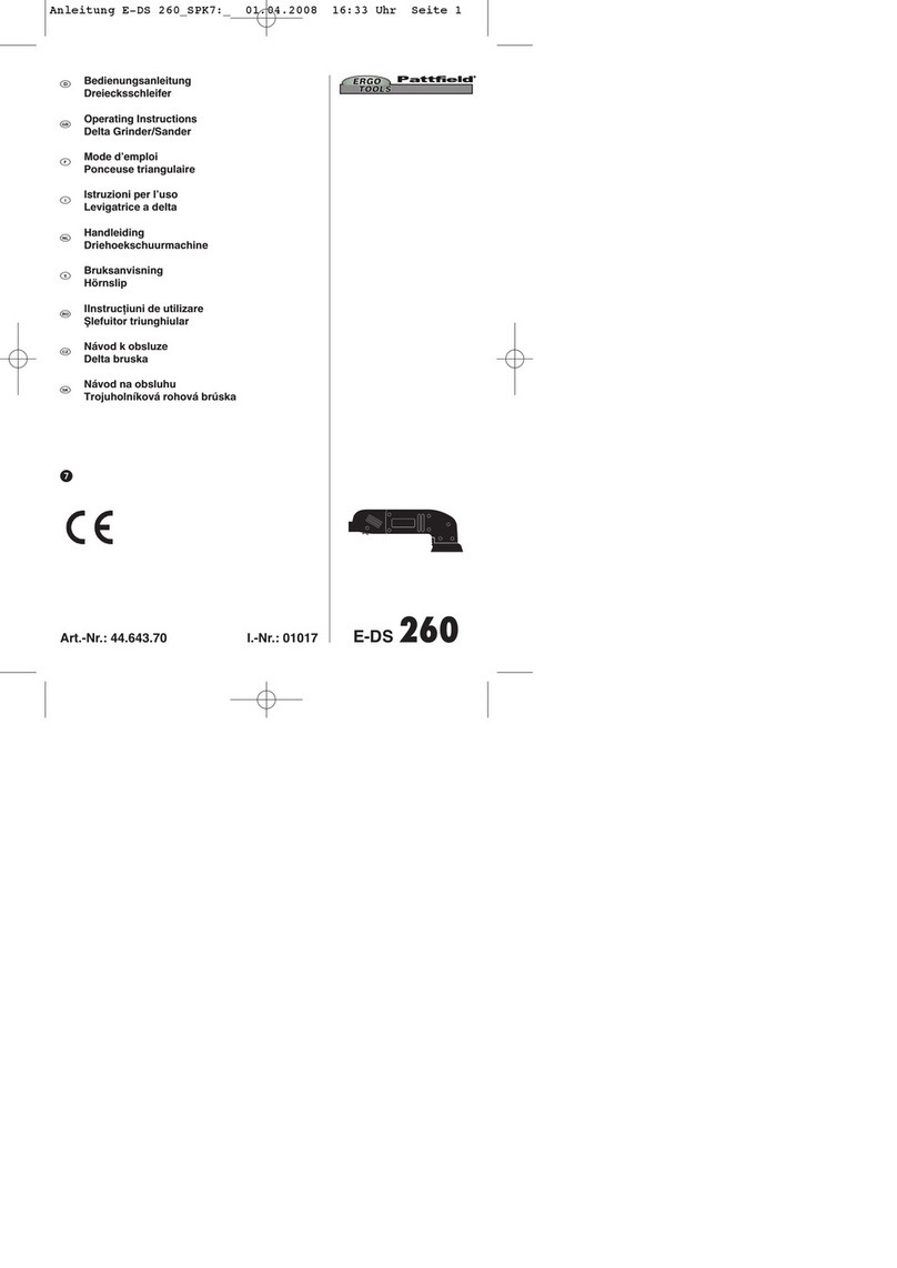 Pattfield Ergo Tools E-DS 260 operating instructions