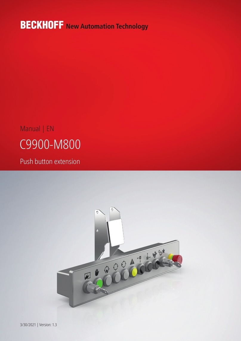 Beckhoff C9900-M800 User manual