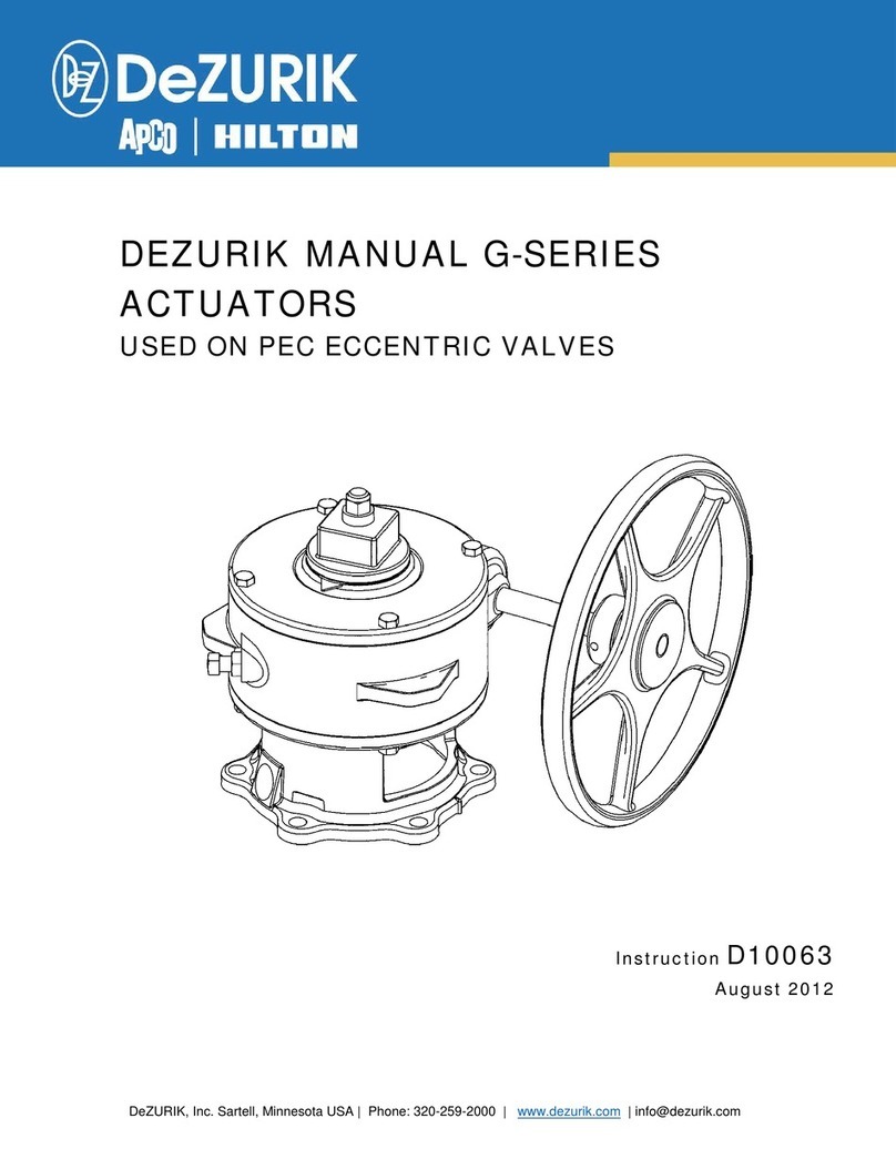 DeZurik G-SERIES User manual