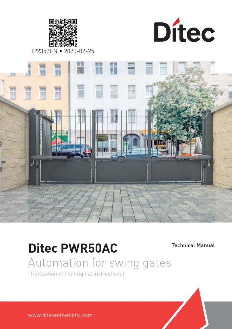DITEC PWR50AC Technical manual