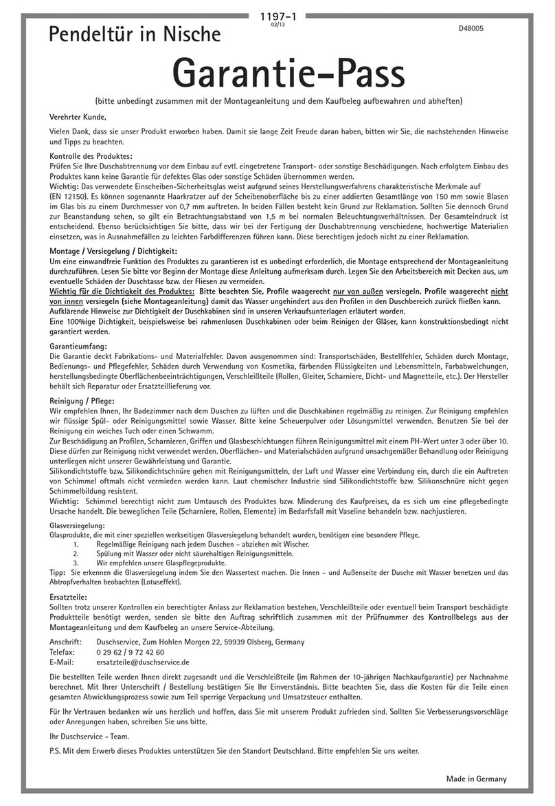 Schulte Davita D48005 User manual