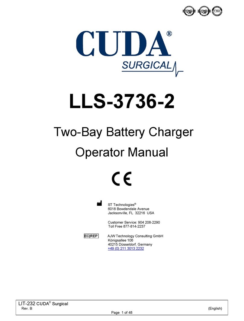 Cuda surgical LLS-3736-2 Operator's manual