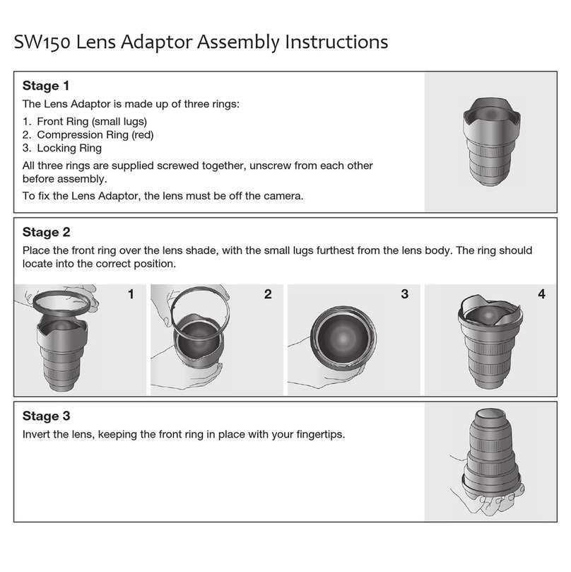 PANAVISION LEE Filters SW150 User manual