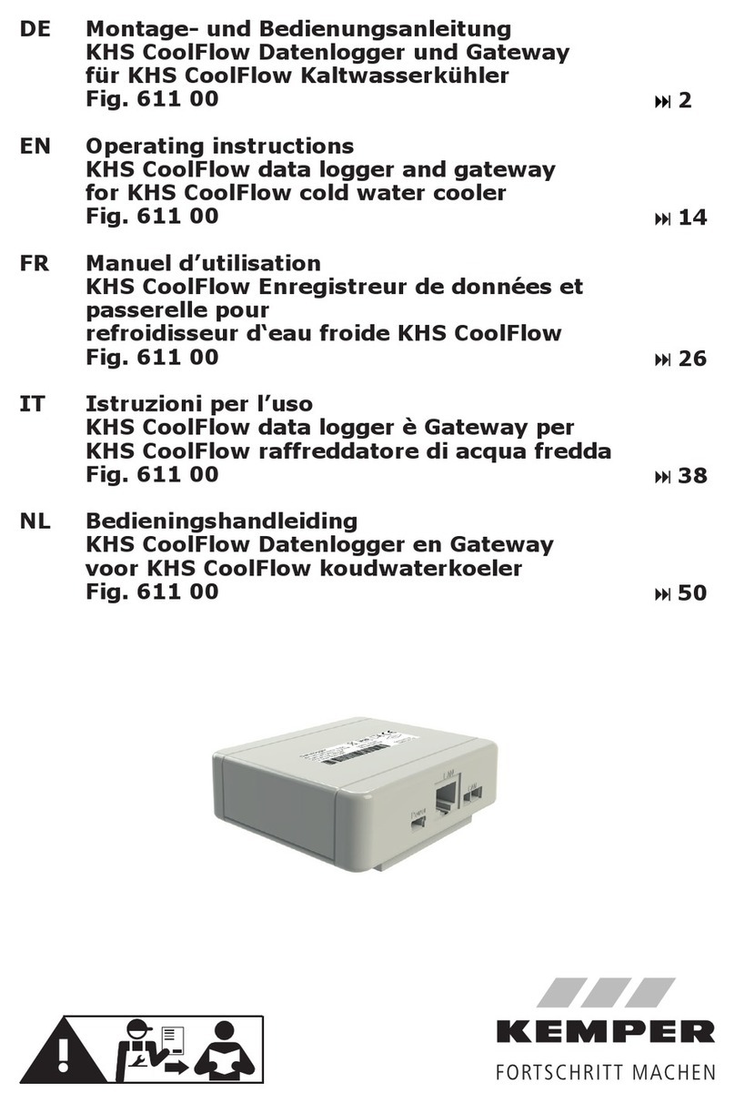 Kemper KHS CoolFlow 611 00 operating instructions