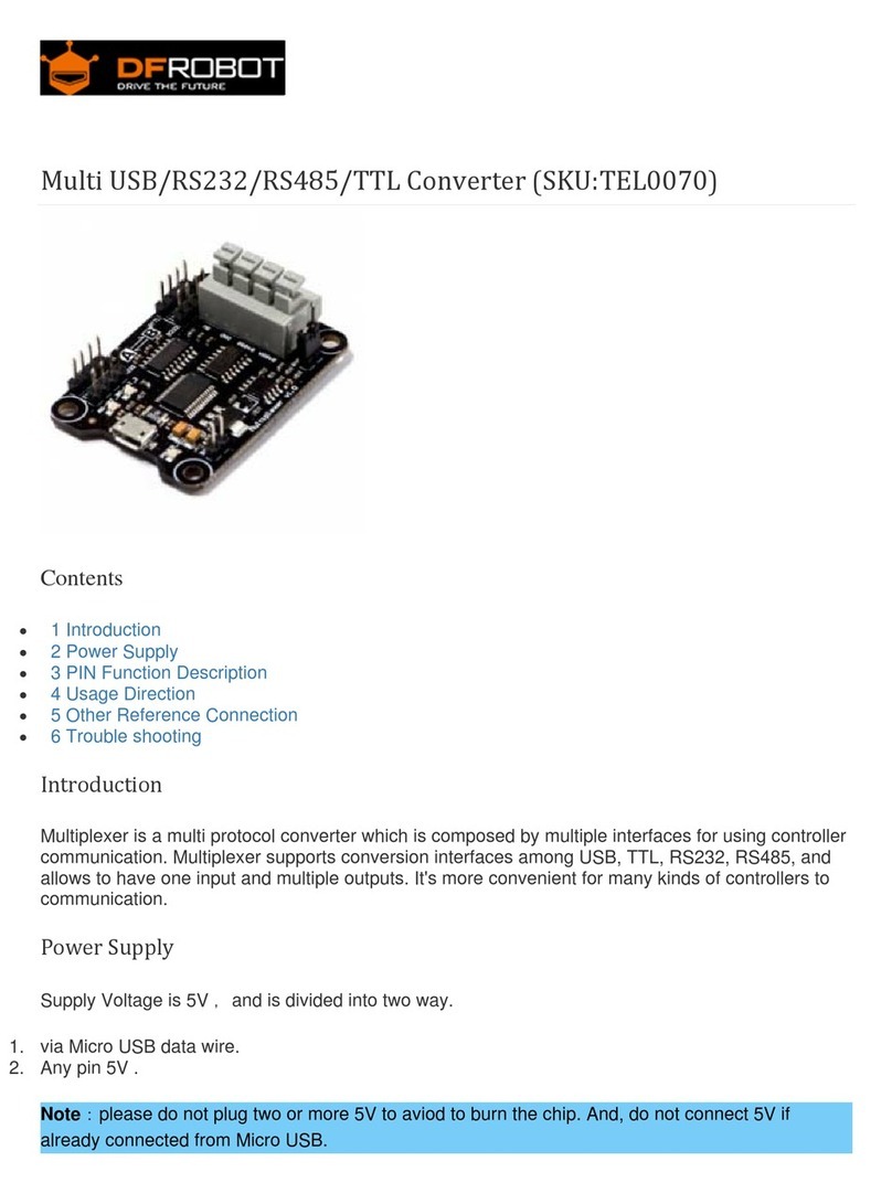 DF ROBOT TEL0070 User manual