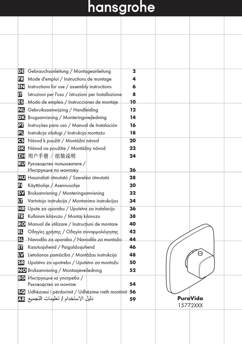 Hans Grohe PuraVida Instructions for use/assembly instructions Hans Grohe PuraVida Instructions for use/assembly instructions