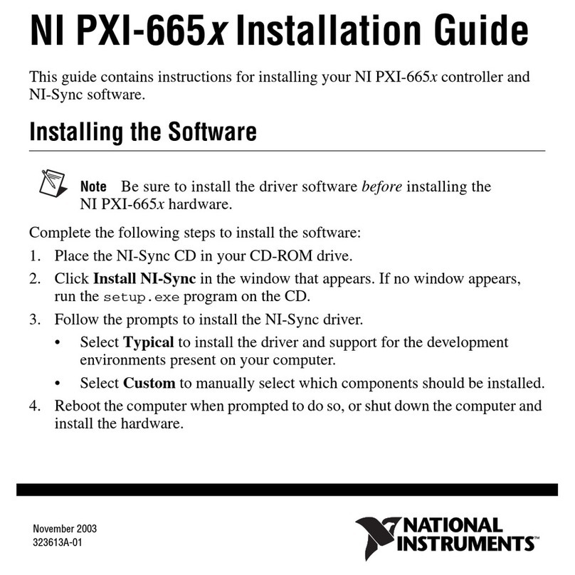 National Instruments PXI-665 Series installation guide