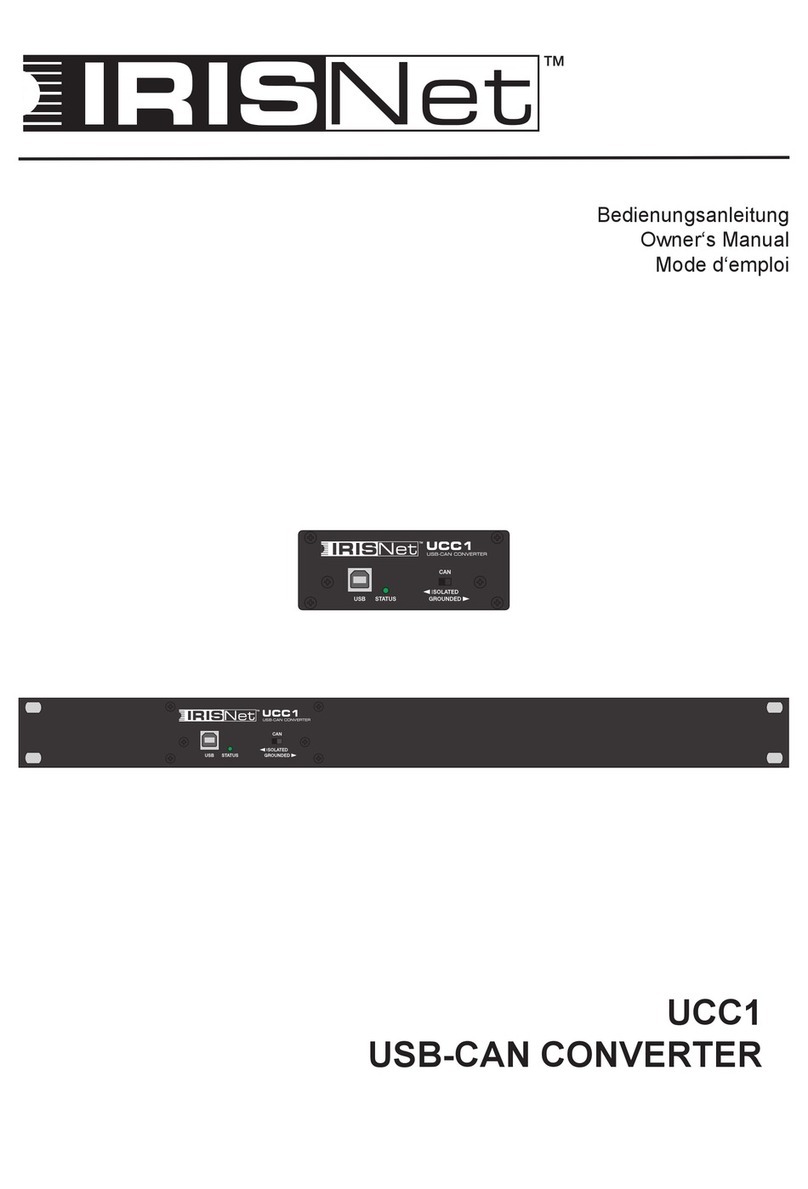 IRIS Net UCC 1 owner's manual