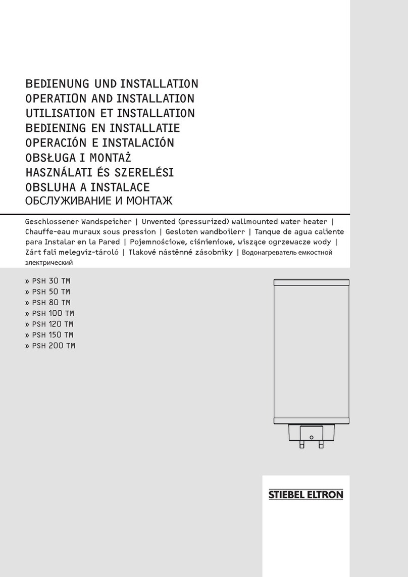 STIEBEL ELTRON PSH 30 TM Operation and installation