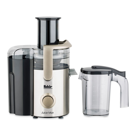Fakir JUICE MAX manual