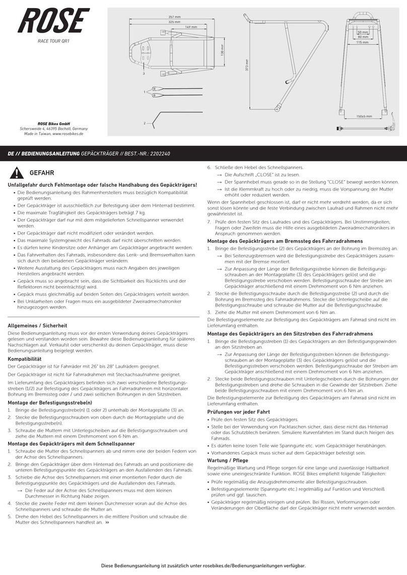 Rose electronics RACE TOUR QR1 User manual