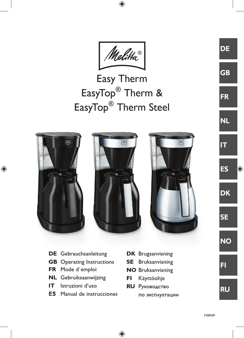 Melitta Easy Therm operating instructions