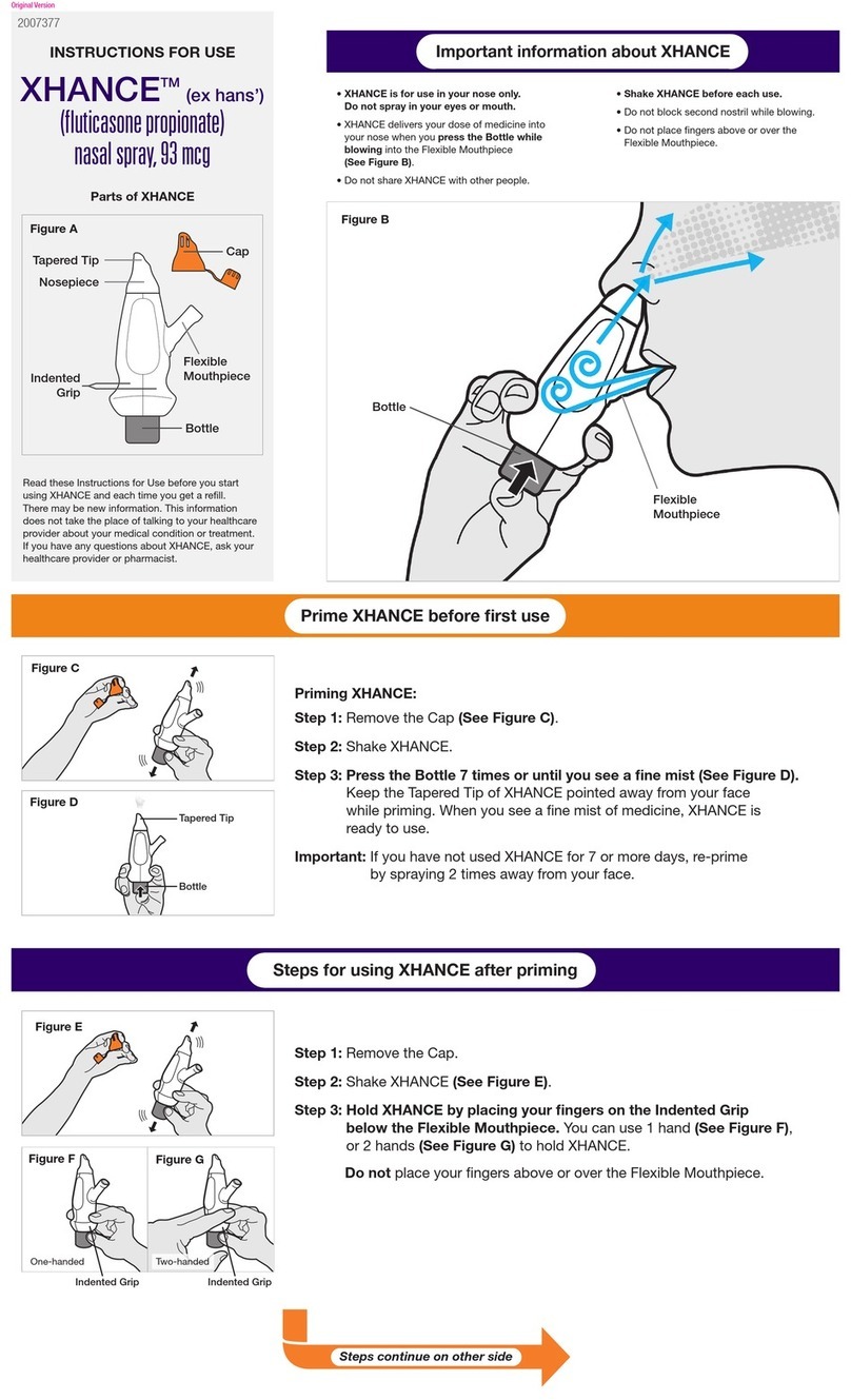 OptiNose XHANCE Instructions for use