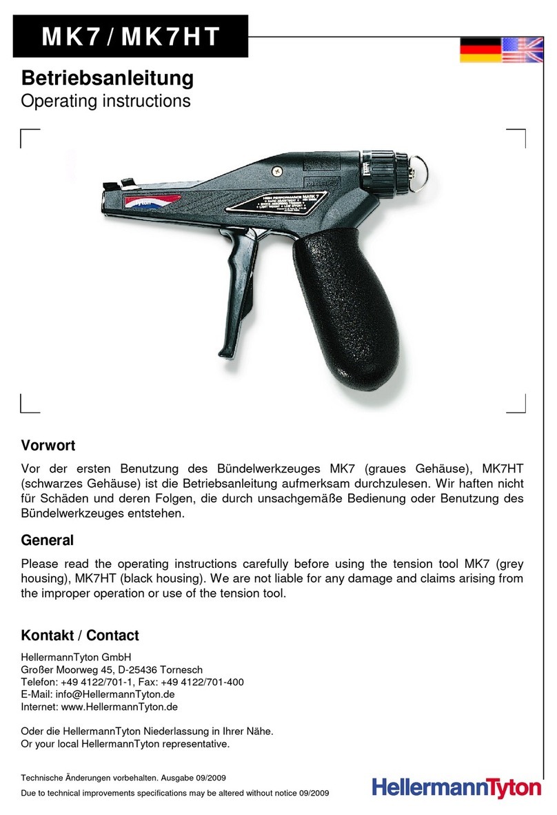 Hellermann Tyton MK7 operating instructions