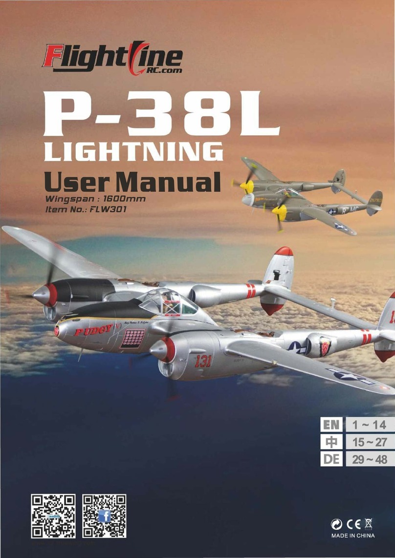 FLIGHT LINE P-38L LIGHTNING User manual FLIGHT LINE P-38L LIGHTNING User manual