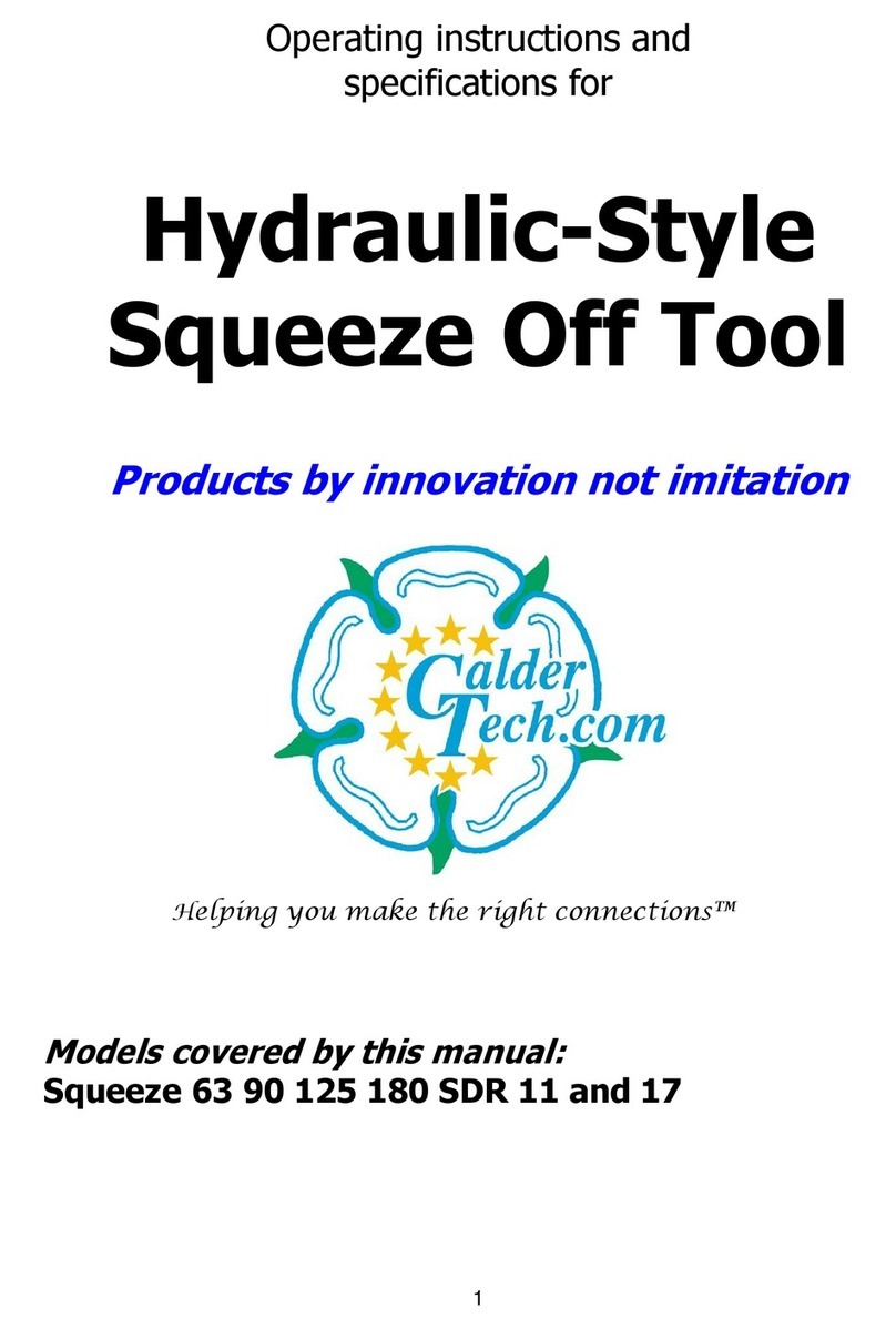 Ctl Maxifuse Squeeze 63 90 125 180 SDR 11 Operating instructions and specifications