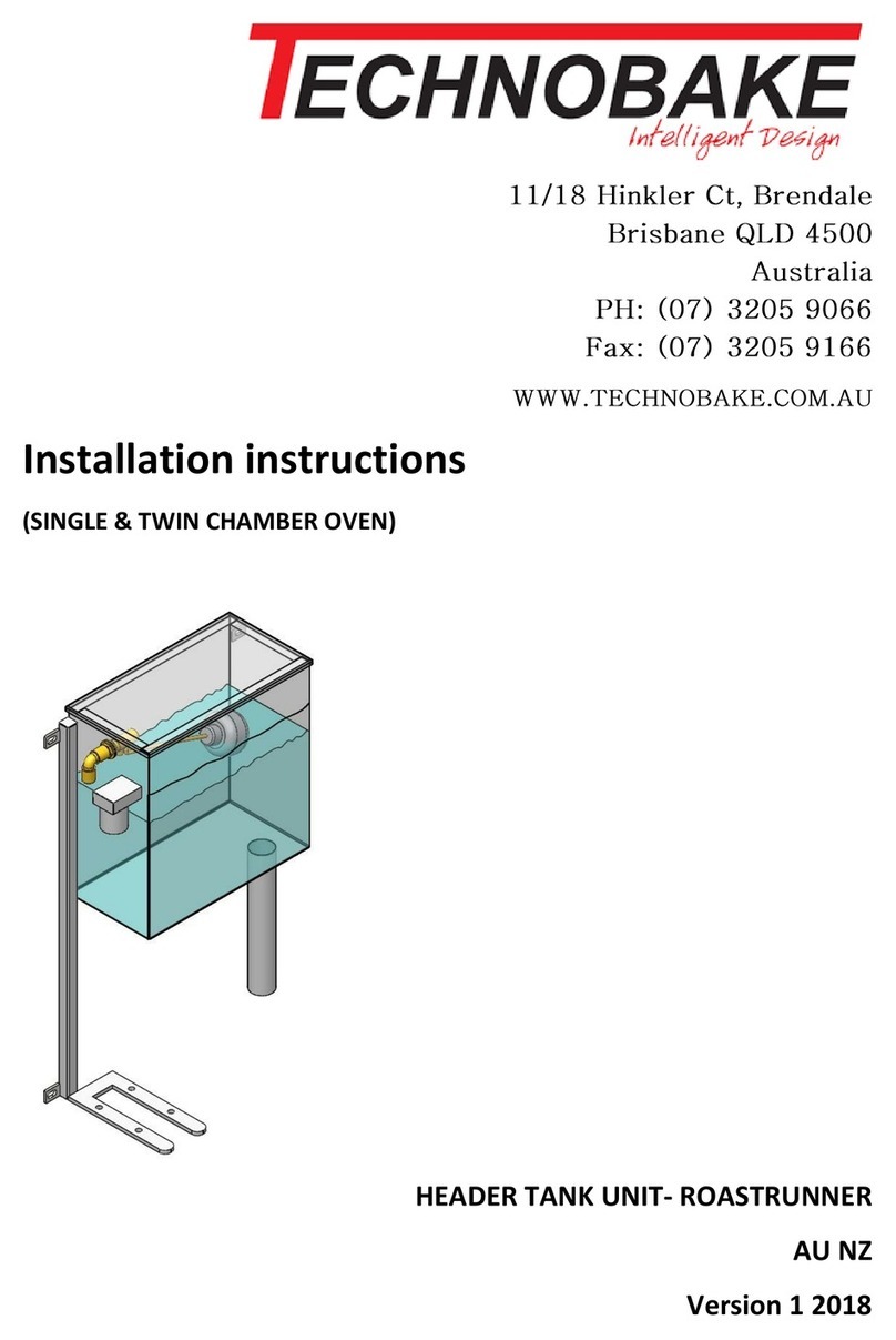 Technobake RR-HT-0050 installation instructions
