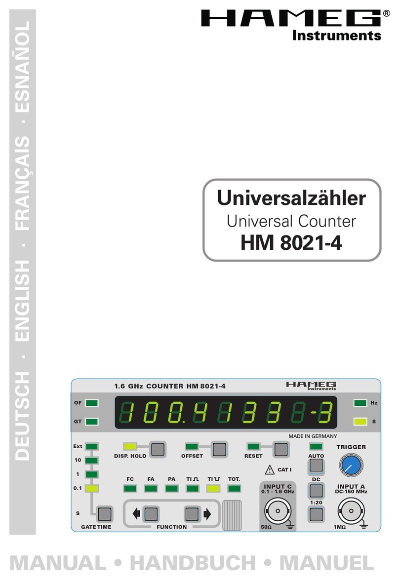 Hameg HM8021-4 manual