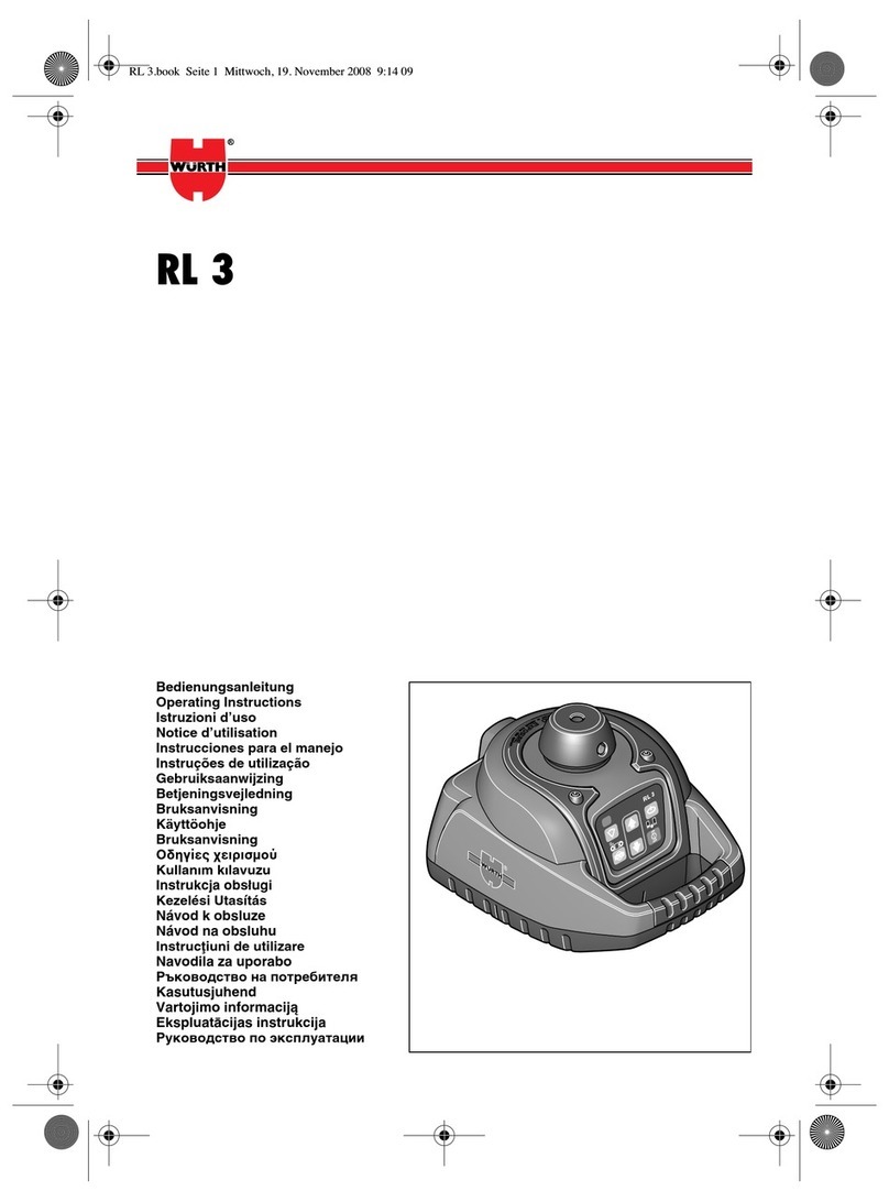 wurth RL 3 operating instructions wurth RL 3 operating instructions
