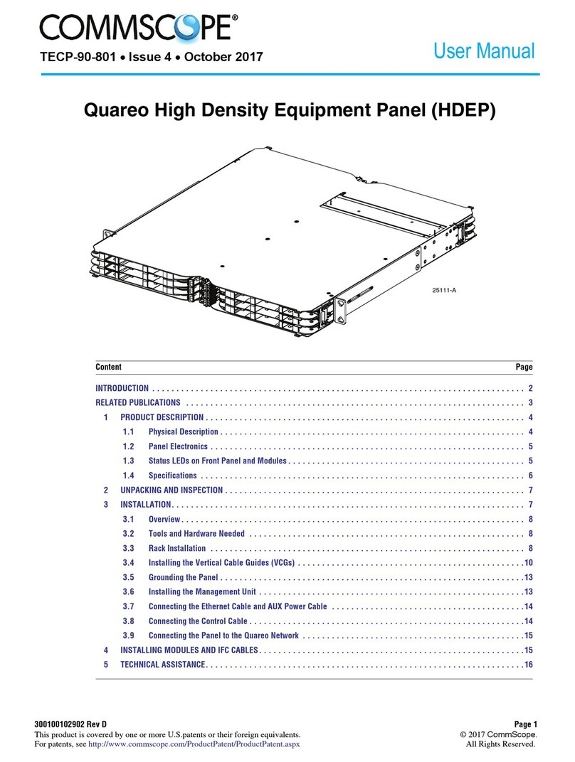 CommScope Quareo HDEP Series user manual CommScope Quareo HDEP Series user manual