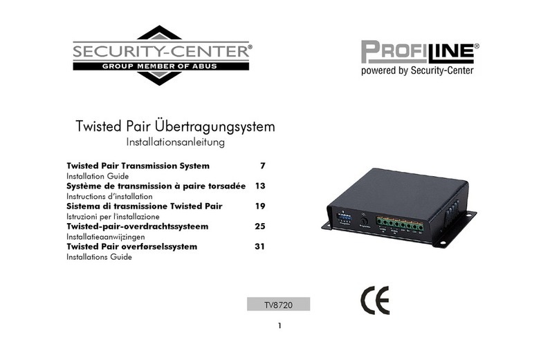 Abus Security-Center ProfiLine TV8720 installation guide