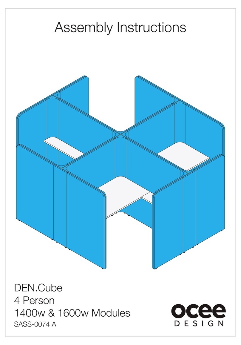 OCEE DESIGN DEN.Cube Assembly instructions