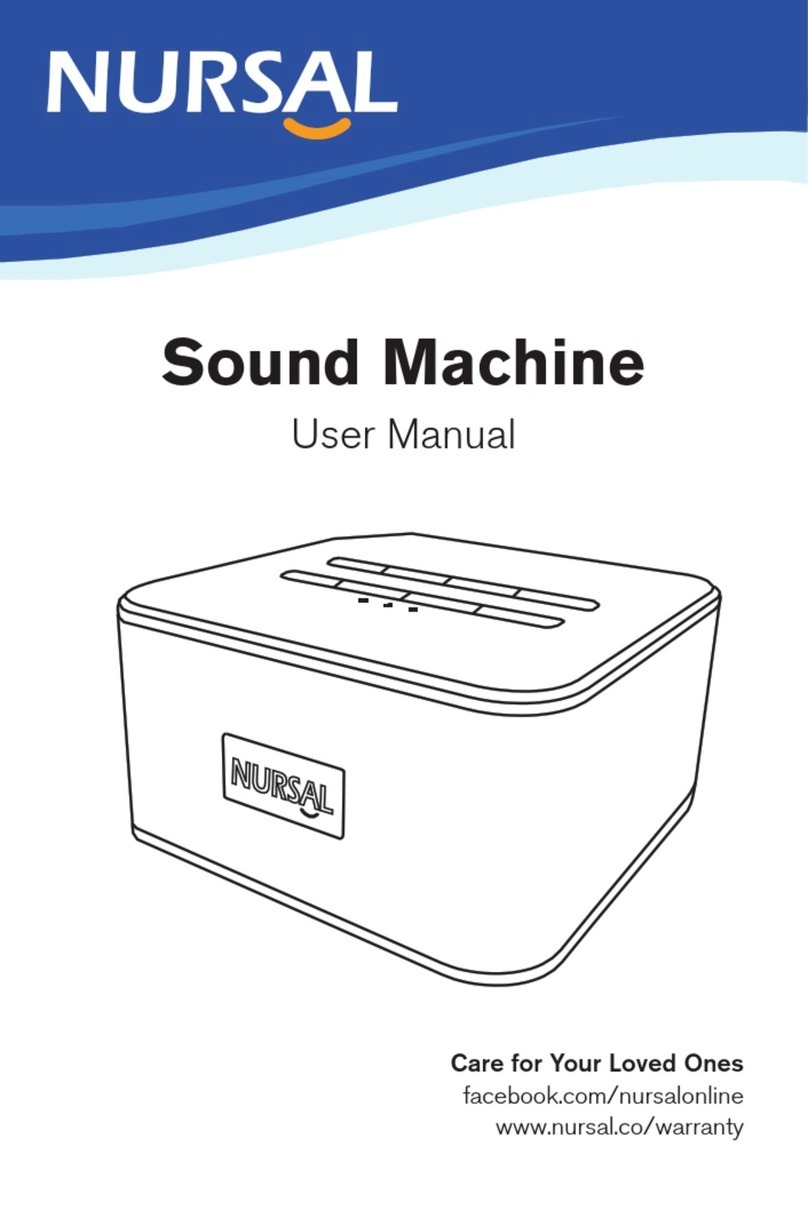 NURSAL Sound Machine user manual