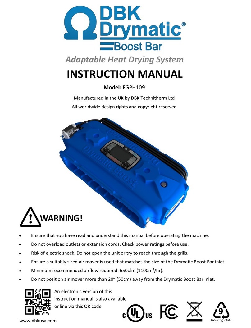 DBK Drymatic Boost Bar FGPH109 instruction manual